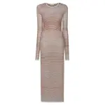Lapointe-Cotton-Viscose-Stripe-Dress Lapointe Cotton Viscose Stripe Dress