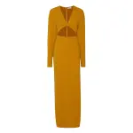 Lapointe-Crepe-Deep-V-Cut-Out-Dress Lapointe Crepe Deep V Cut-Out Dress