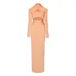 Lapointe-Jersey-Longsleeve-Cutout-Wrap-Dress Lapointe Jersey Longsleeve Cutout Wrap Dress