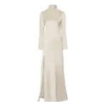 Lapointe Satin Bias Dress With Slit