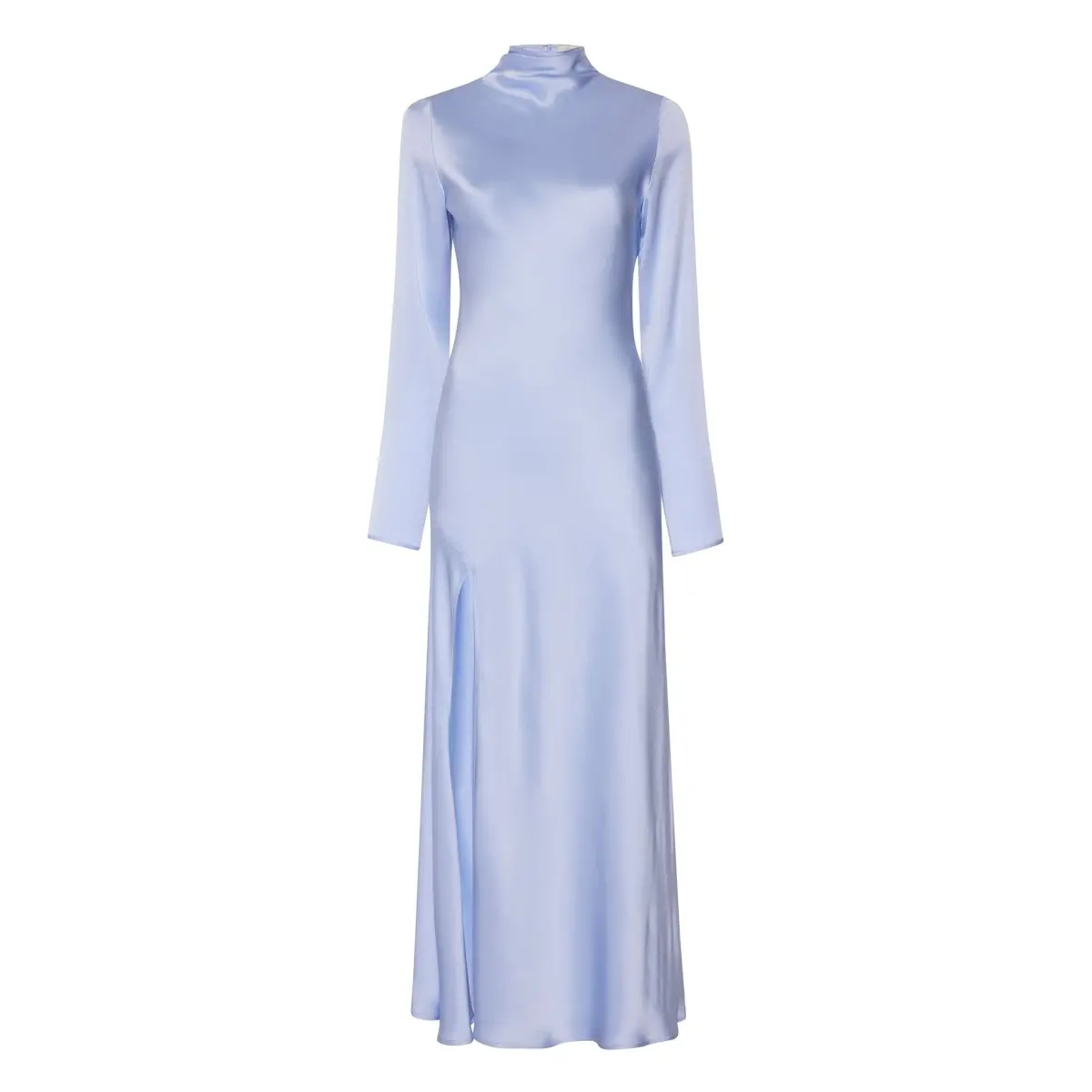 Lapointe Satin Bias Dress With Slit