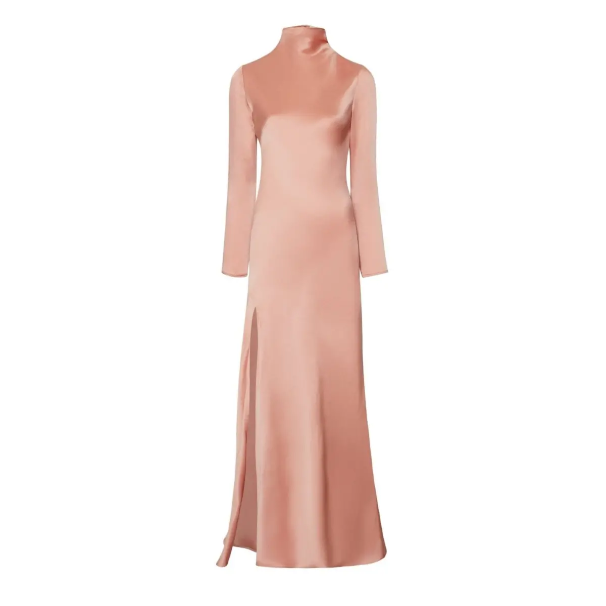 Lapointe Satin Bias Gown With Slit