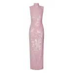 Lapointe-Sequin-High-Neck-Sleeveless-Dress Lapointe Sequin High Neck Sleeveless Dress