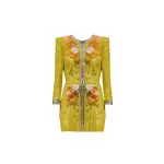 Loulou Brand yellow mini dress An Affair To Remember Tweed Dress Clothing clothing Coveti