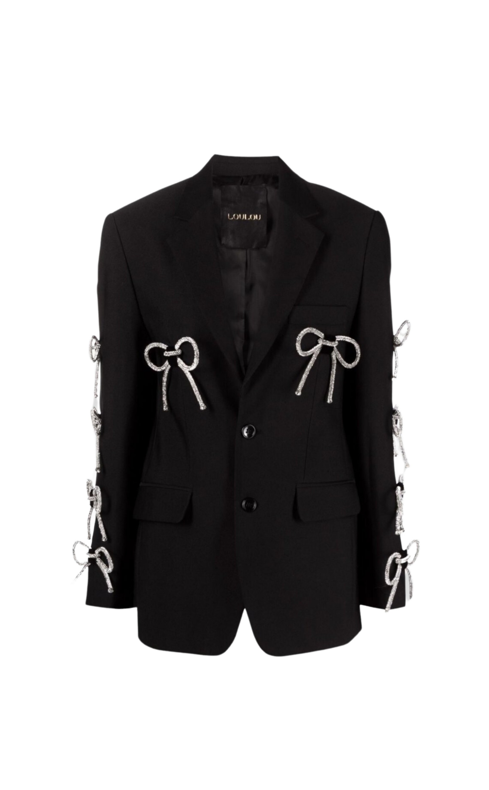 Loulou The Brand Embellished Bow Blazer