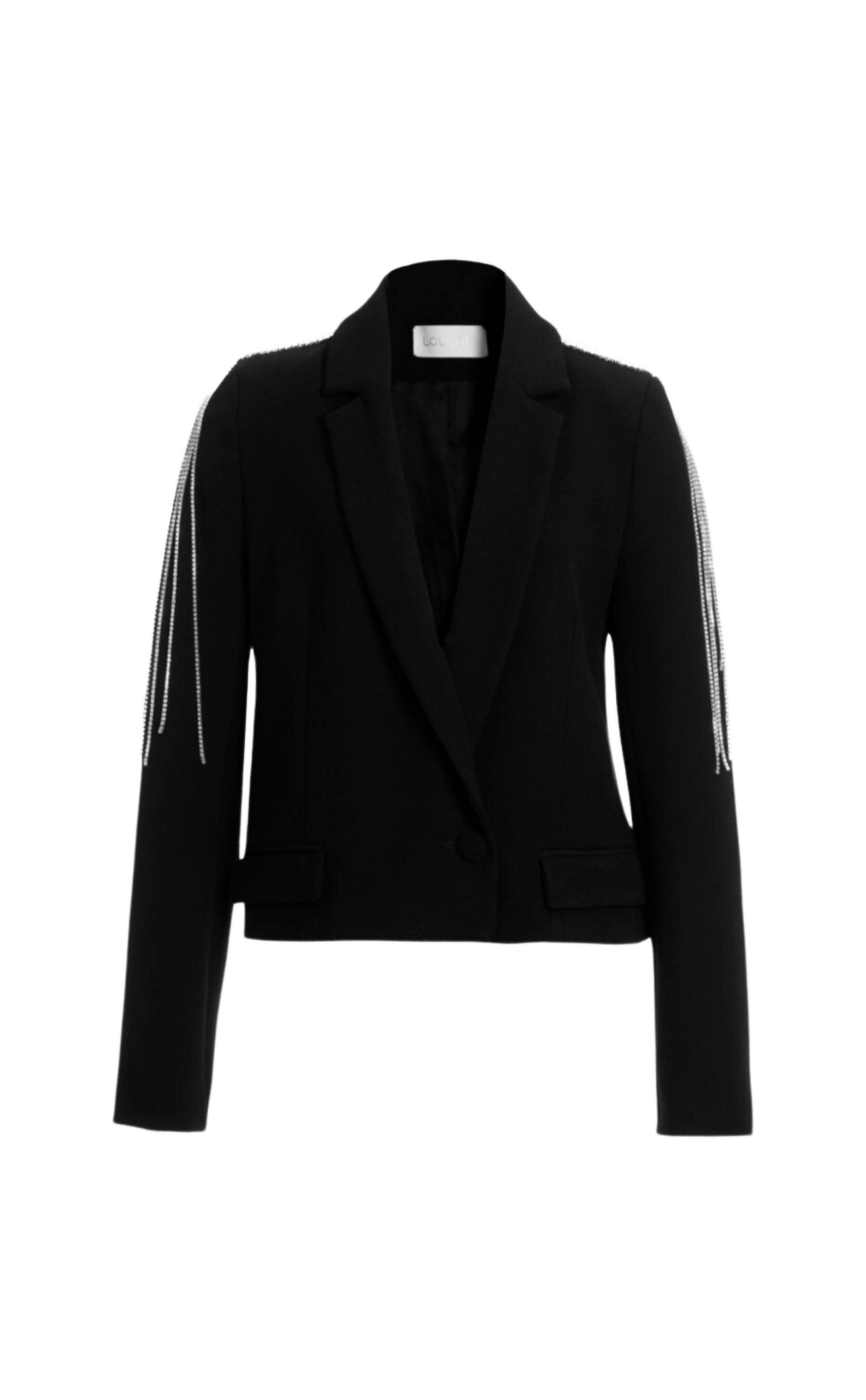 Loulou The Brand Fitted Blazer With Crystals