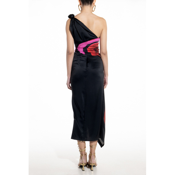 Maria Lucia Hohan Belen Draped Maxi Dress