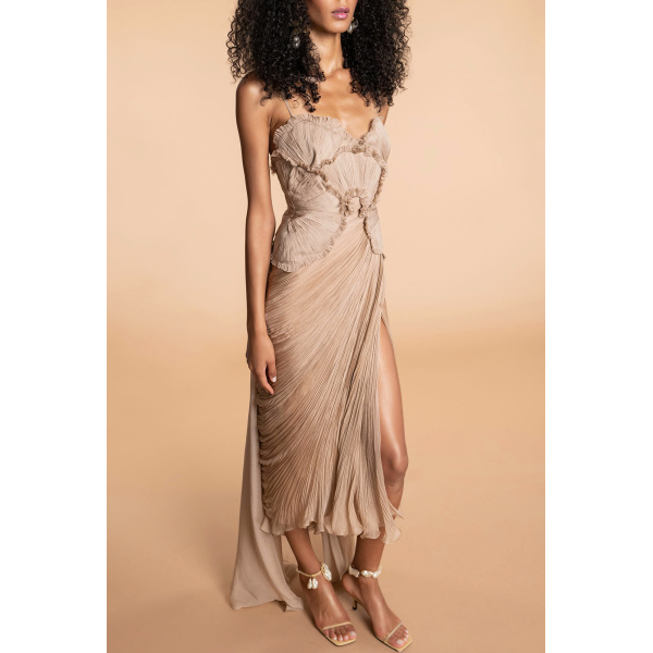 Maria Lucia Hohan Ellery Asymmetrically Draped Midi Dress