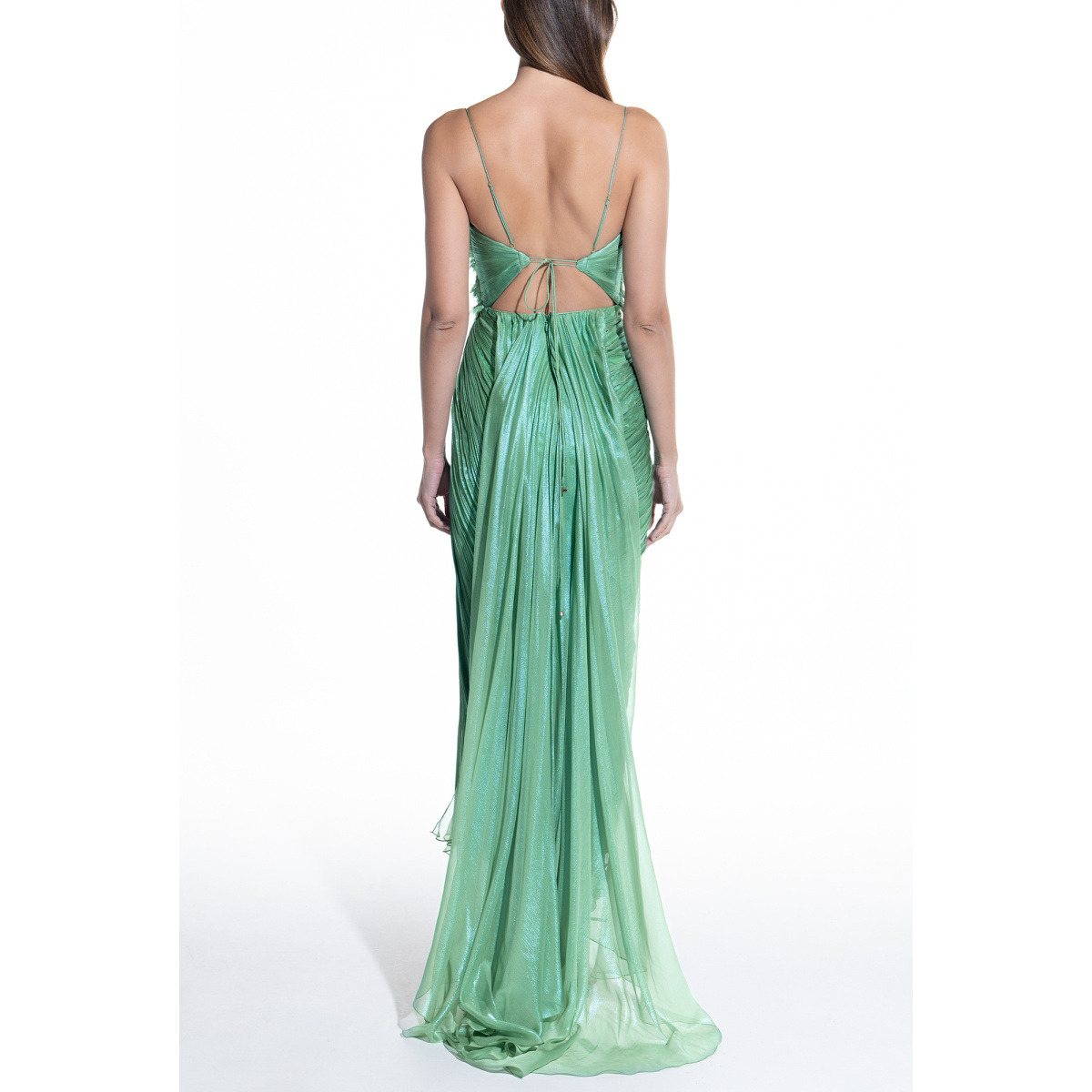 Maria Lucia Hohan Siona Draped Silk Dress Contemporary Ready to Wear Coveti