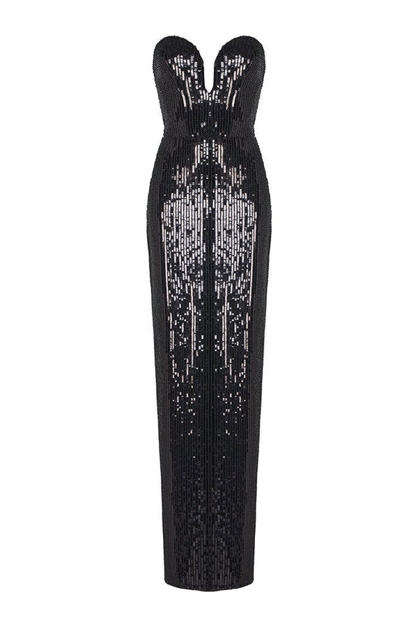 Rasario Satin Mini Dress With A Voluminous Skirt And Bow