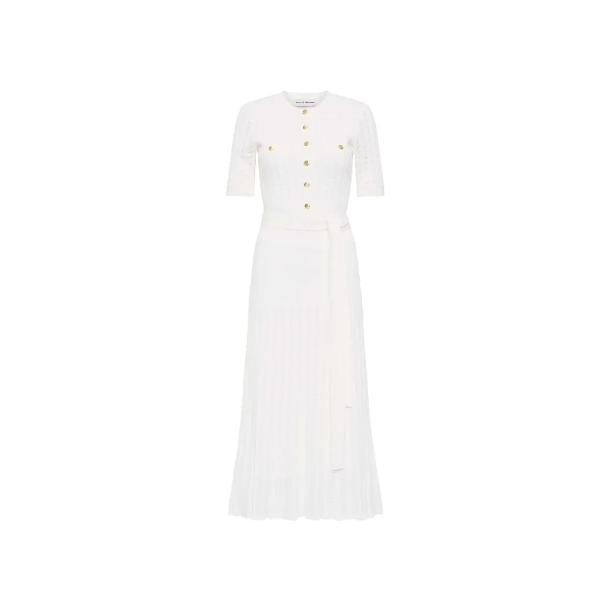 Rebecca Vallance Alice Knit Midi Dress Ivory