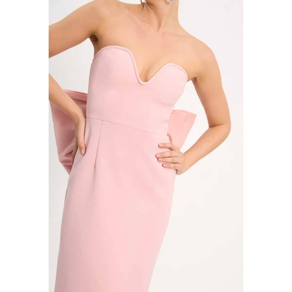 Rebecca Vallance Annabelle Strapless Midi Dress