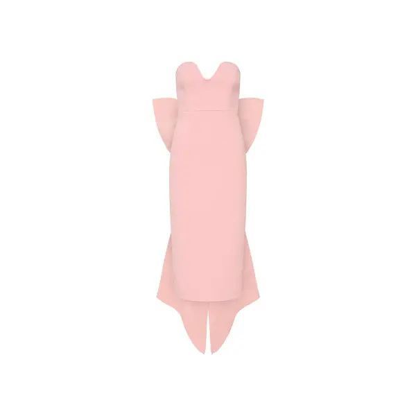 Rebecca Vallance Annabelle Strapless Midi Dress