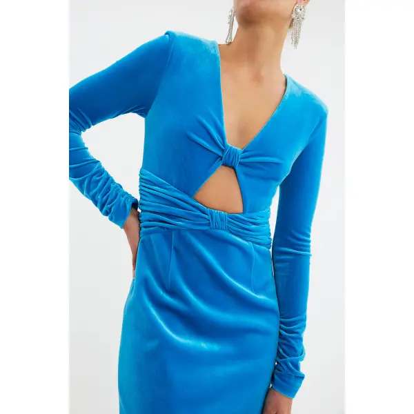Rebecca Vallance Bernadette Mini Dress Blue