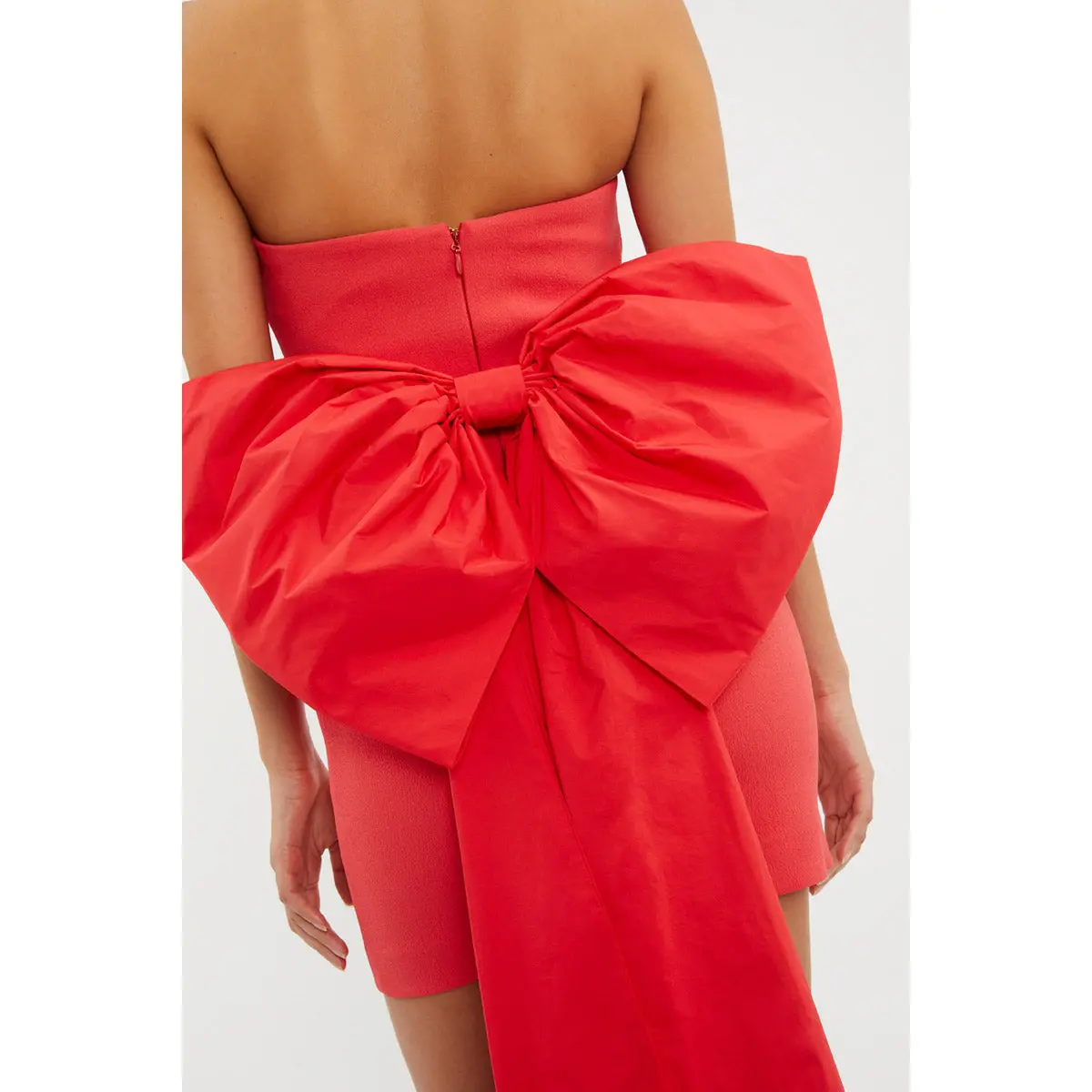 Rebecca Vallance Bon Ami Strapless Bow Mini Dress