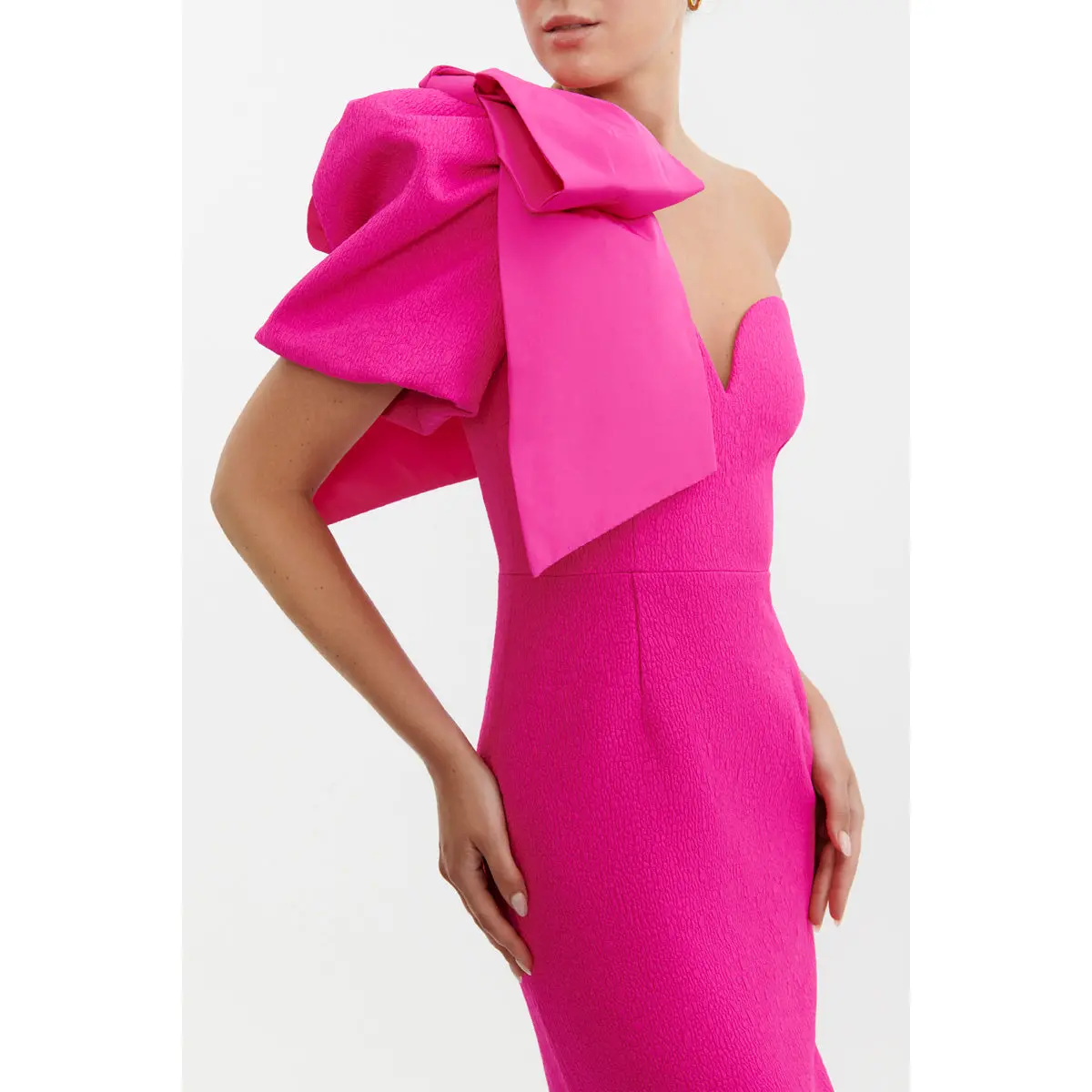 Rebecca Vallance Cecily Gown Hot Pink