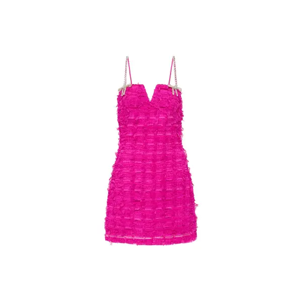 Rebecca Vallance Cherie Amour Mini Dress Hot Pink