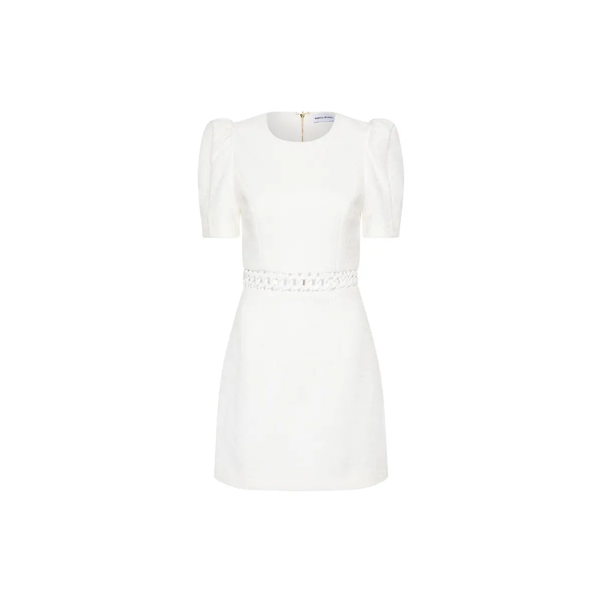 Rebecca Vallance Claire Short Sleeve Mini Dress Ivory