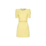 Rebecca-Vallance-Claire-Short-Sleeve-Mini-Dress-Lemon Rebecca Vallance Claire Short Sleeve Mini Dress Lemon