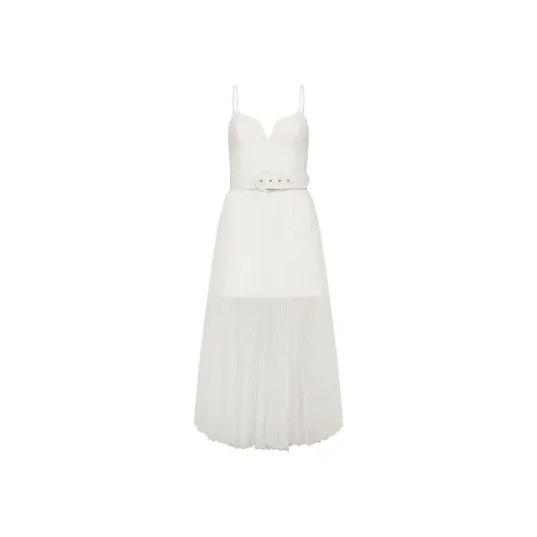 Rebecca Vallance Cyndi Bustier Midi Dress
