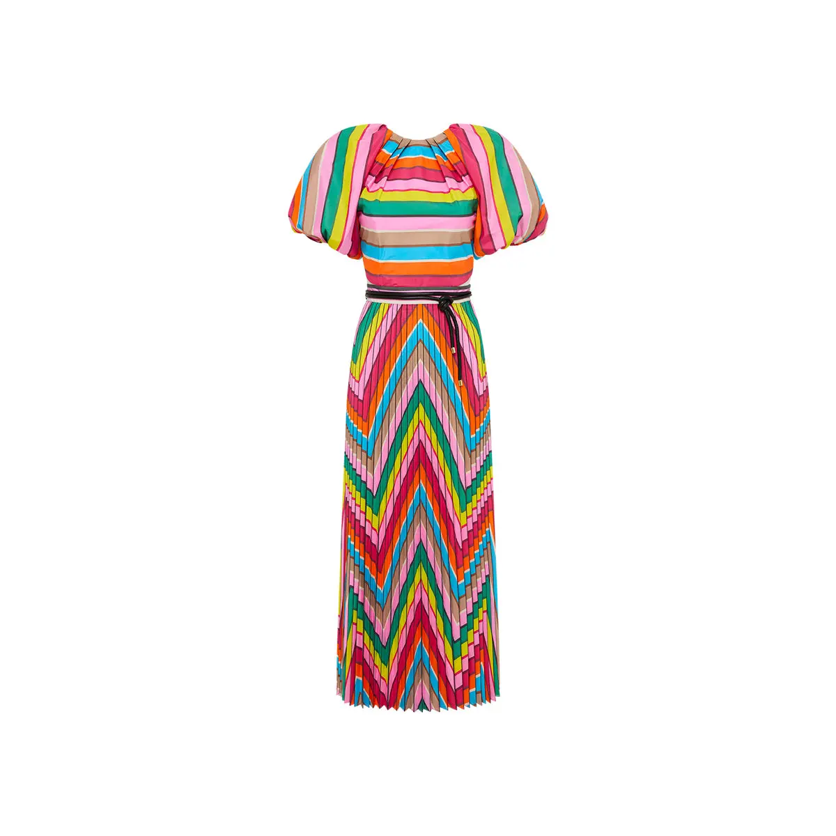 Rebecca Vallance Dali Puff Sleeve Midi Dress