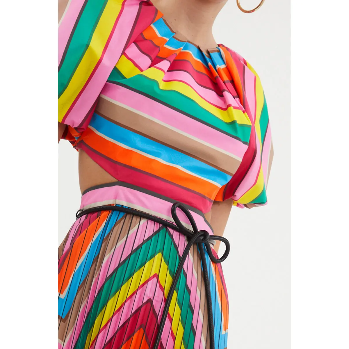 Rebecca Vallance Dali Puff Sleeve Midi Dress