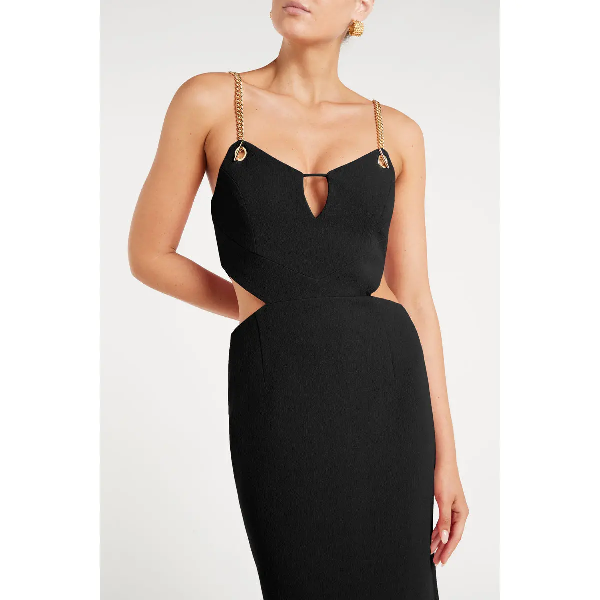 Rebecca Vallance Dulce Amore Midi Dress Black