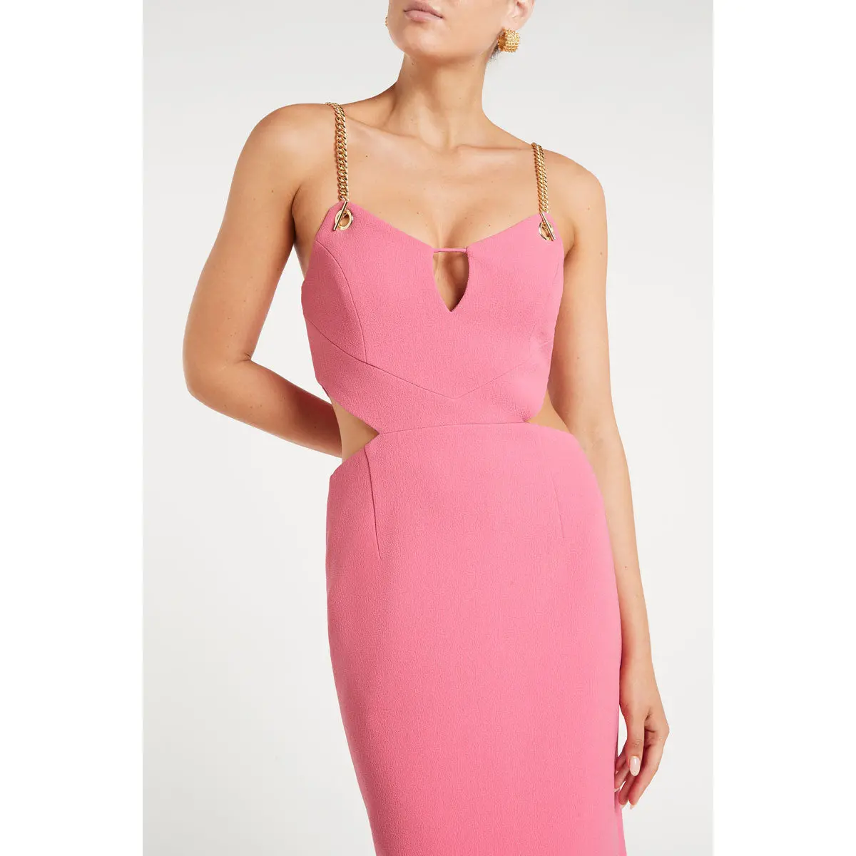 Rebecca Vallance Dulce Amore Midi Dress Pink