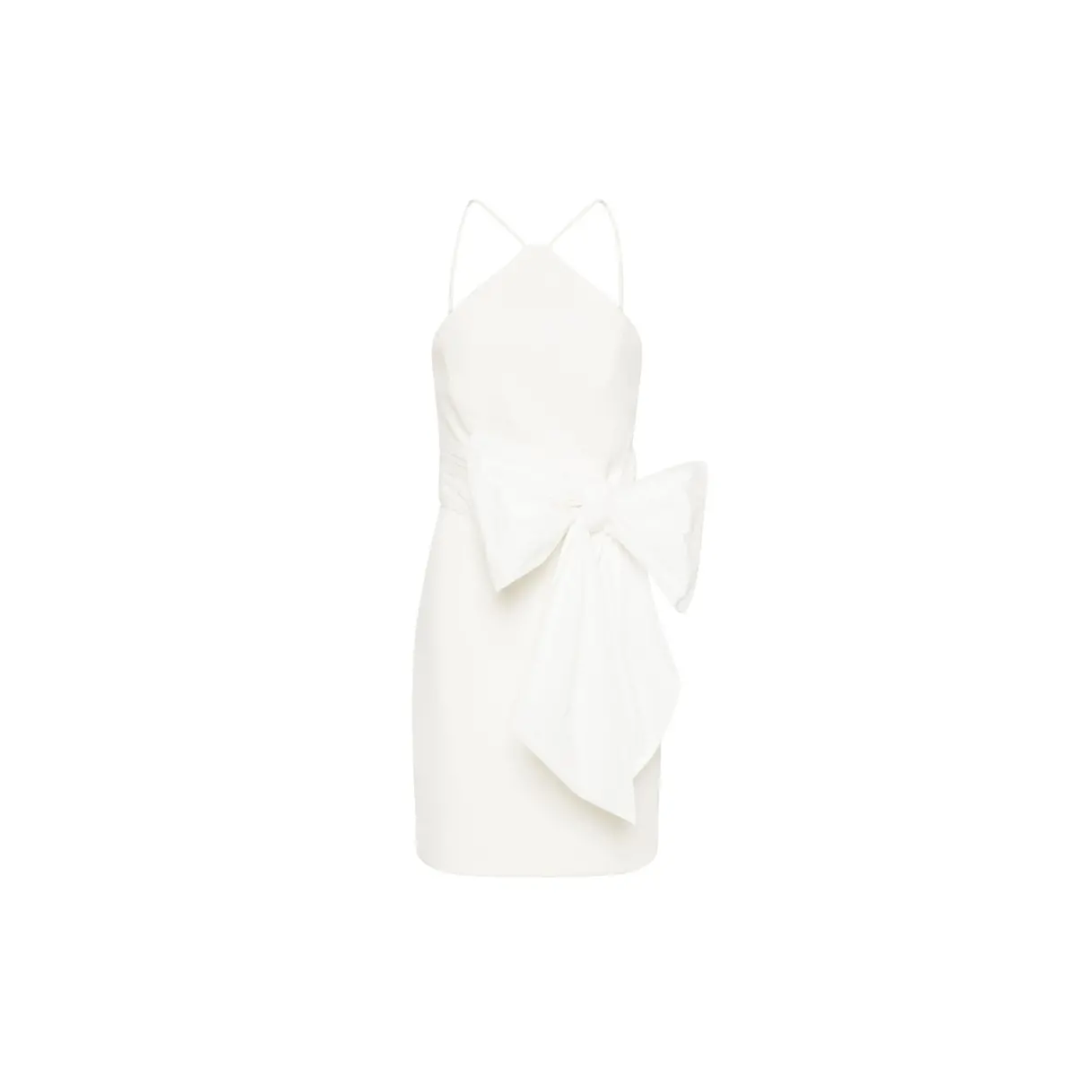 Rebecca Vallance Grace Bow Mini Dress Ivory