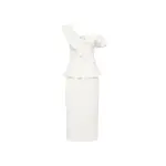 Rebecca-Vallance-Grace-Frill-Midi-Dress-Ivory Rebecca Vallance Grace Frill Midi Dress Ivory
