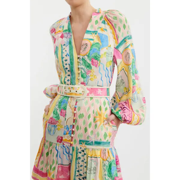 Rebecca Vallance Le Mur Rose Mini Dress