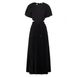 Rebecca-Vallance-Magdalena-Puff-Sleeve-Midi-Dress-Black Rebecca Vallance Magdalena Puff Sleeve Midi Dress Black