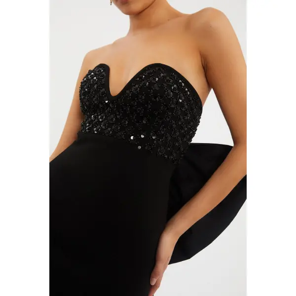 Rebecca Vallance Marie Bow Midi Dress
