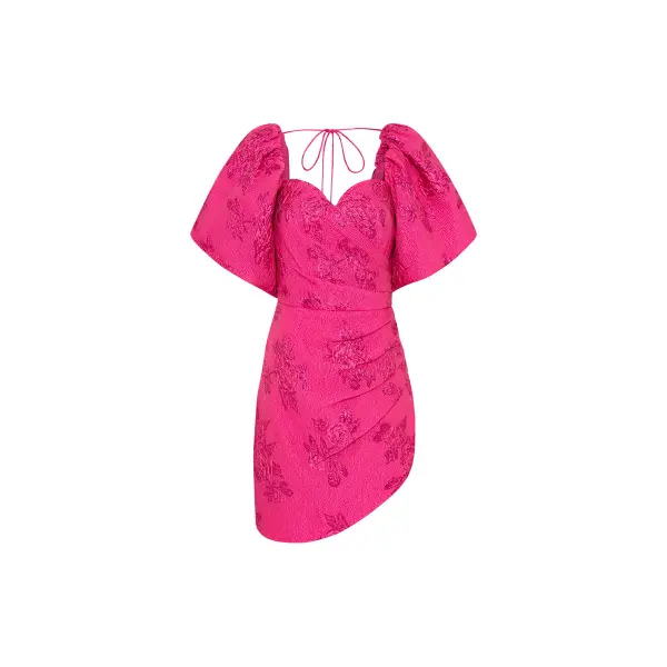 Rebecca Vallance Matchmaker Puff Sleeve Mini Dress