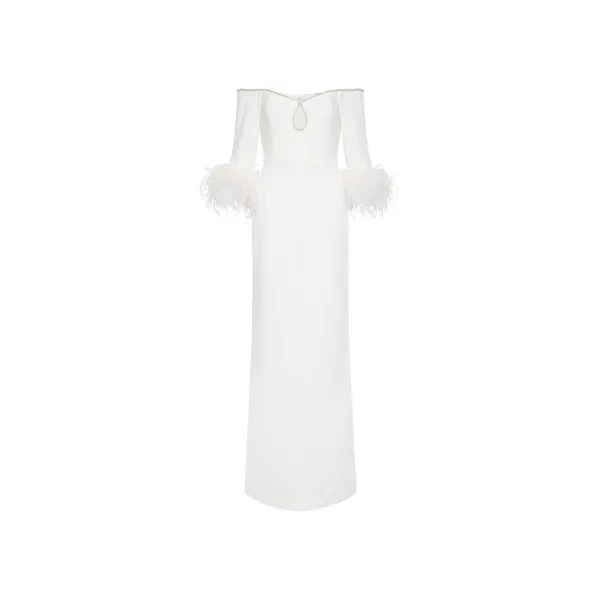Rebecca Vallance Plume Keyhole Gown
