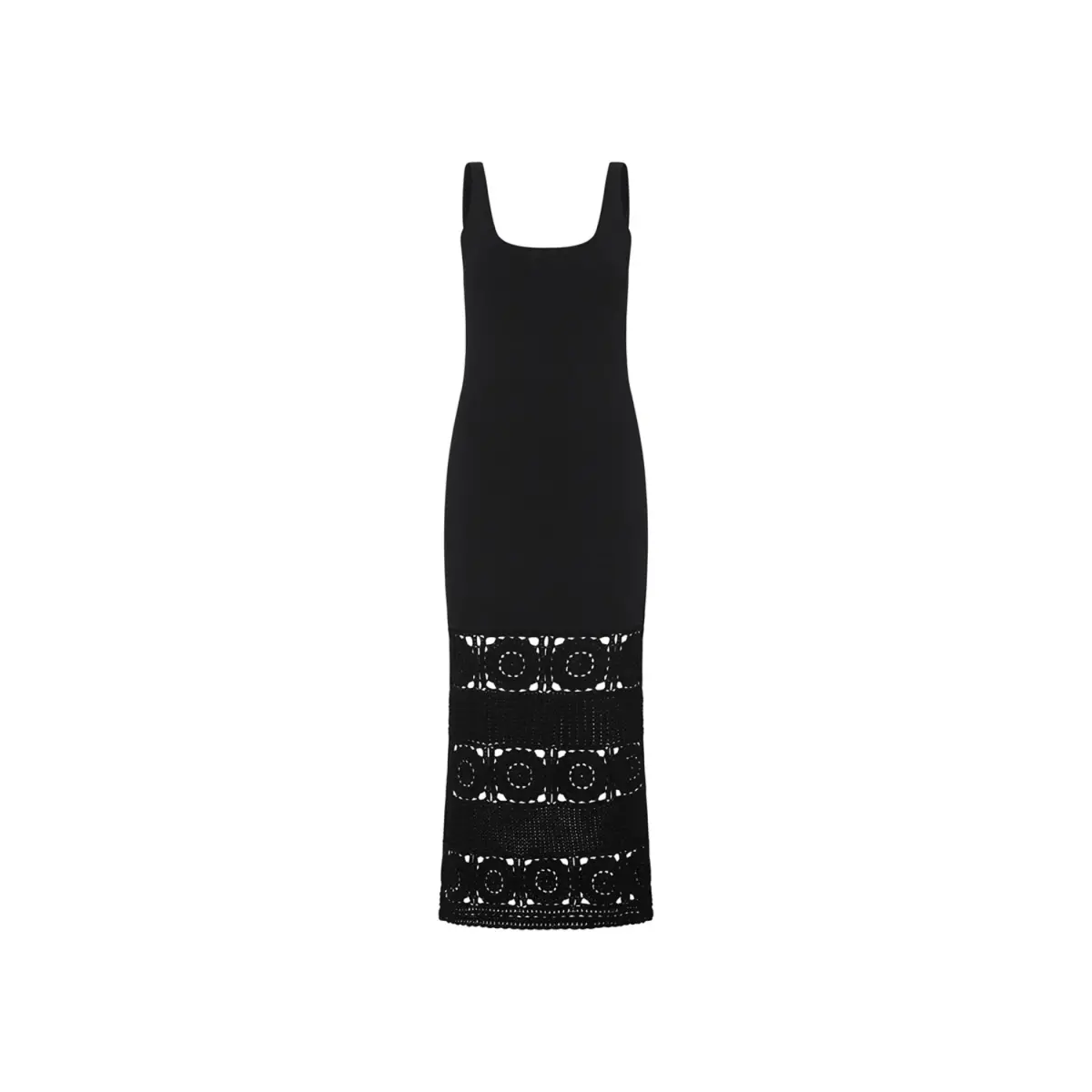 Rebecca Vallance Romina Knit Midi Dress Black