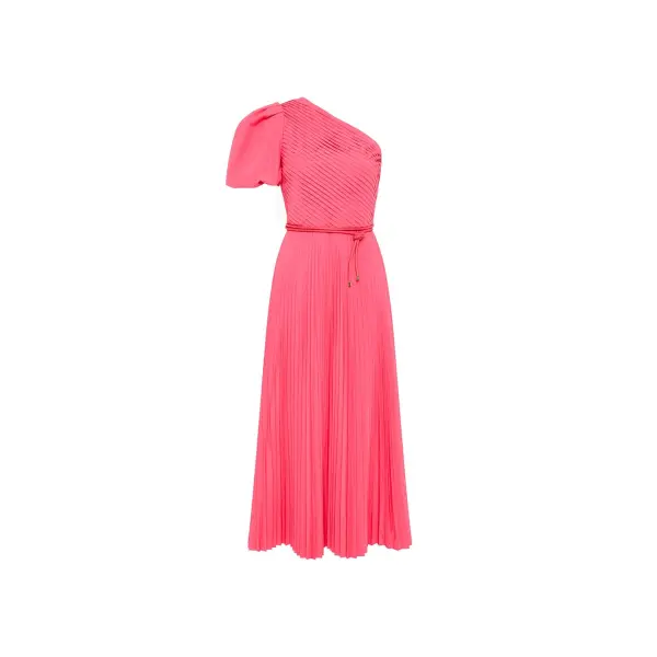 Rebecca Vallance Rosa One Shoulder Midi Dress