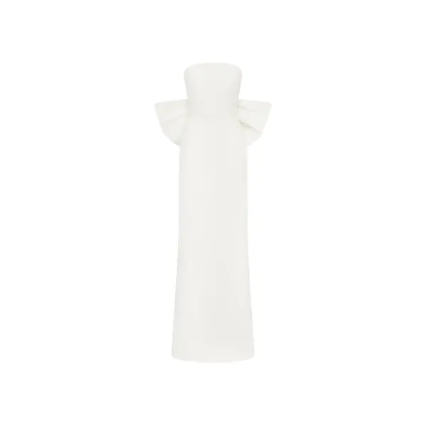 Rebecca Vallance Rosette Strapless Gown