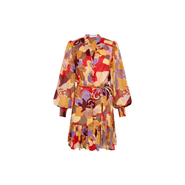 Rebecca Vallance Santiago Long Sleeve Mini Dress
