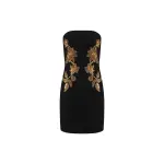 Rebecca-Vallance-Versailles-Strapless-Mini-Dress-Black Rebecca Vallance Versailles Strapless Mini Dress Black