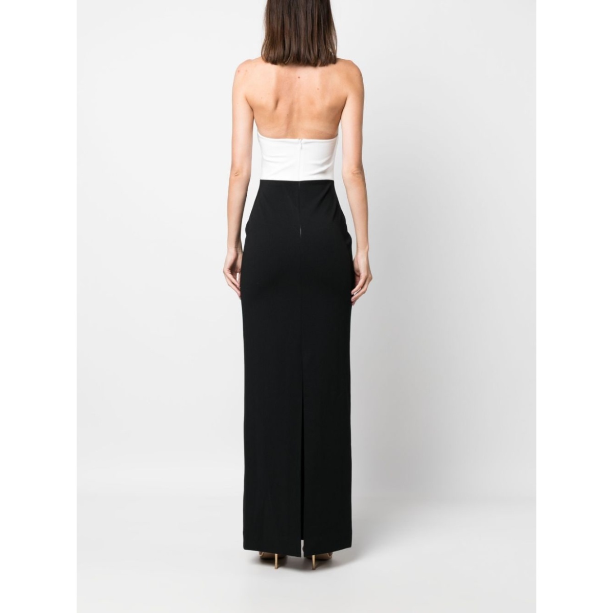 Solace London Black Blanca halterneck maxi dress