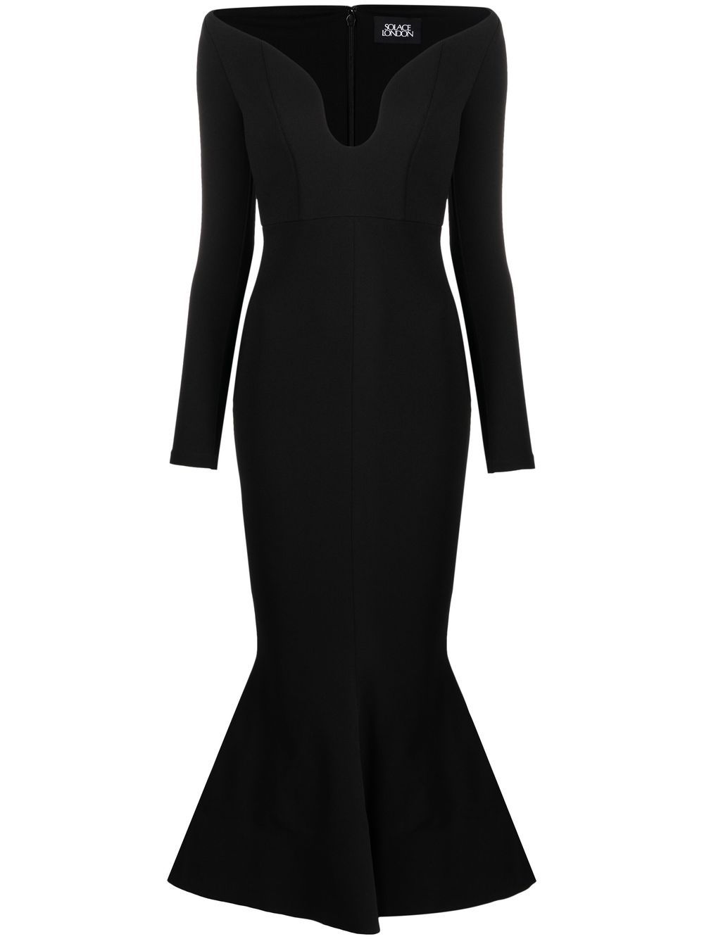 ◆関税込◆【REBECCA VALLANCEC】Eliza off-shoulder midi dress Eliza Off The Shoulder Midi Dress – Rebecca Vallance