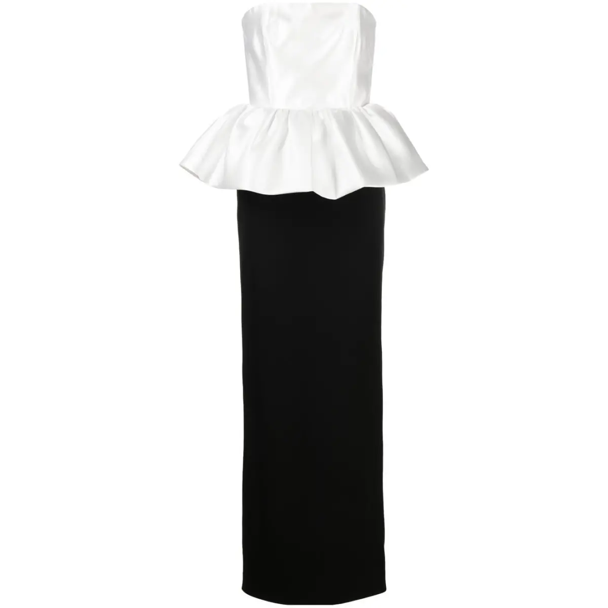 Solace London Black Maddison strapless dress