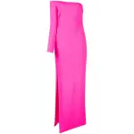 Solace London Pink Palmer one-shoulder maxi dress