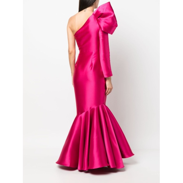 Solace London Pink The Heyam maxi flared dress