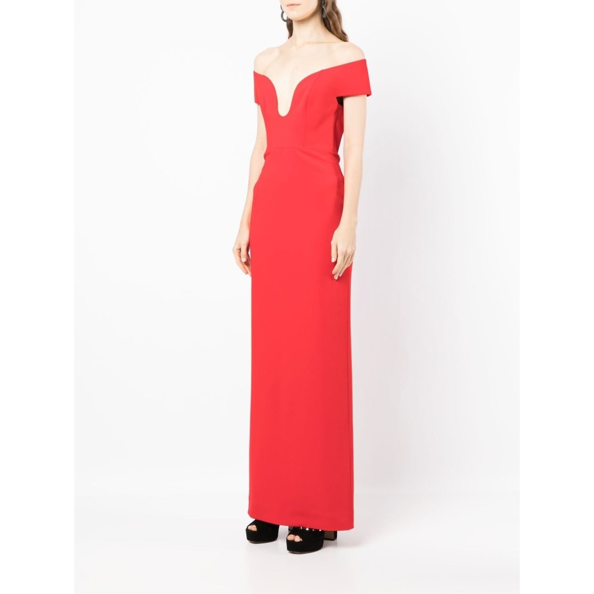 Solace London Red The Marlowe maxi dress