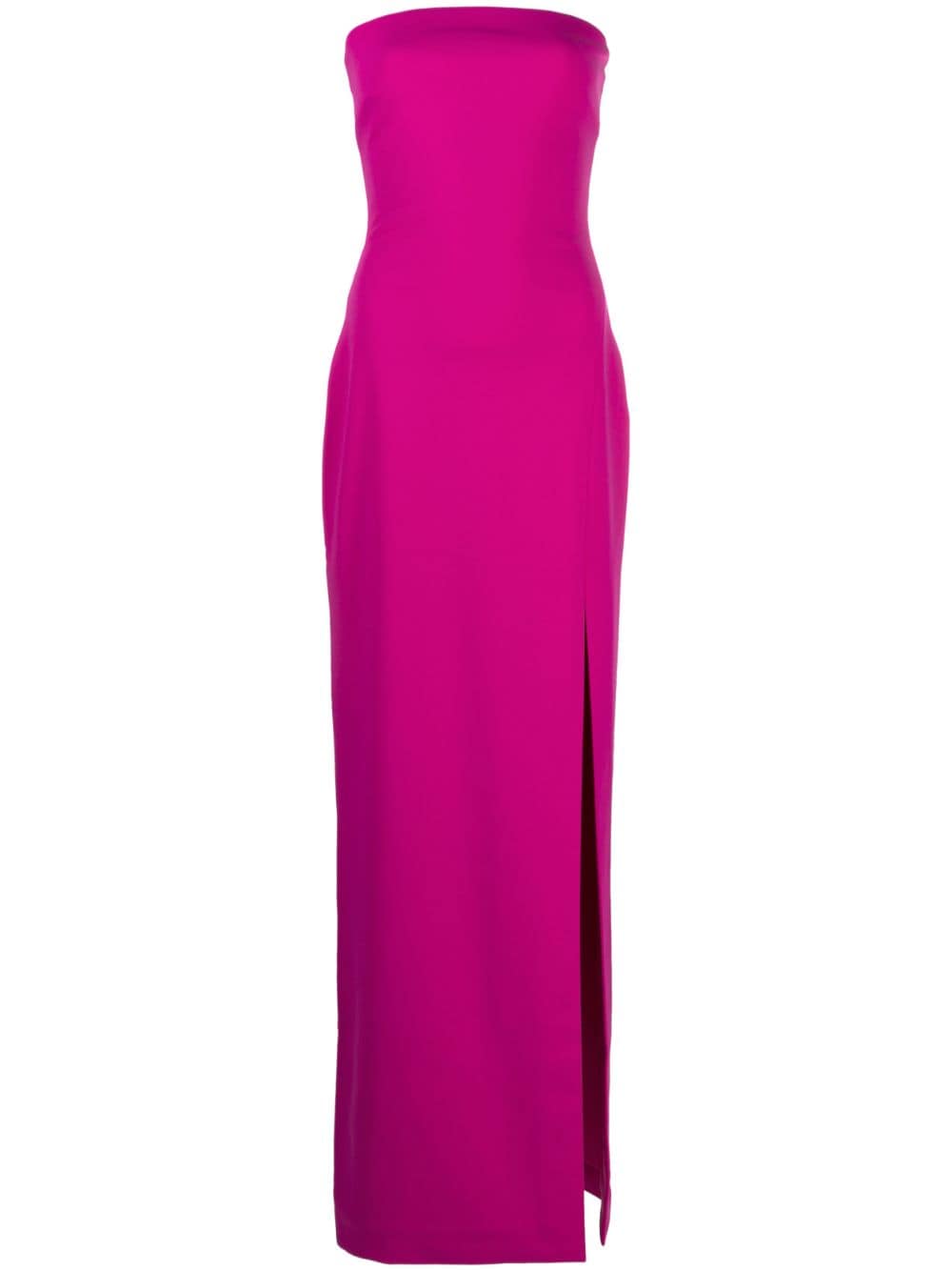 Solace London The Zora strapless crêpe maxi dress