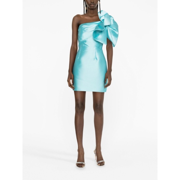 Solace London Blue Tianah one-shoulder dress