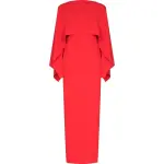 Solace London Red Yael boat neck dress