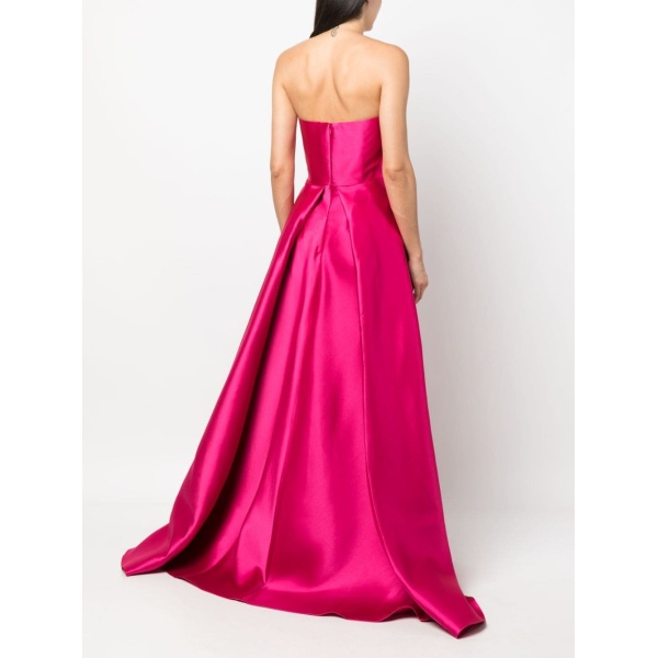 Solace London Pink bandeau strapless dress